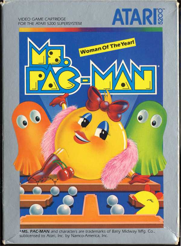 Ms. Pac-Man (1982) (Atari) Box Scan - Front